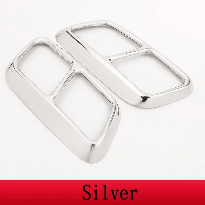 For Land Rover Range Rover Sport P400 Stainless Steel Car Tail Pipes Silence Cover Exhaust Pipe Cover Stickers Car Accessories