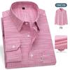 Firstview Men's Old Money Style Striped Business Casual Long Sleeve Shirt