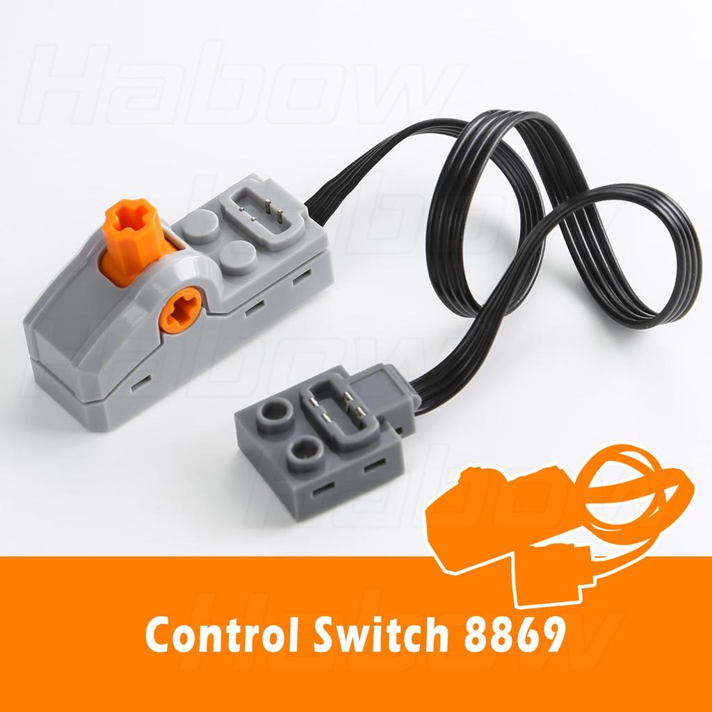 Habow Technic Power Function Control Compatible with Lego Motor MOC Technic Parts Switch-8869 (3-Piece Set)