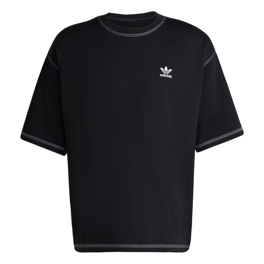 Adidas Originals Essentials Comfortable Crew Neck Casual Short Sleeve T-Shirt Men Tops Black JW0971