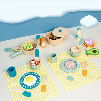 Play House Baby Wooden Simulation Magnetic Fruit Vegetable Cutting Kitchen Set Educational Pretend Playing Toys For Kids