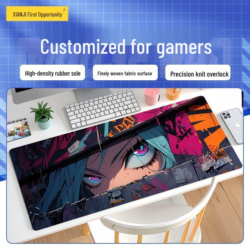 Extra Large Washable Mouse Pad: Stain-Resistant, Sweat-Proof Desk Mat for Dorm, Office, and Esports
