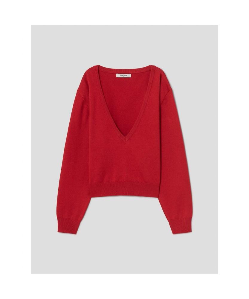8 Seconds Deep V-Neck Pullover Red