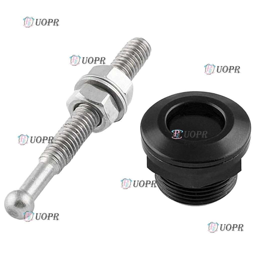 Bonpin Schnellverschluss Druckknopf Haubenstift für Auto 4-teiliges Set (Silber)