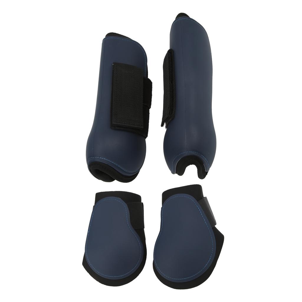 Horse Tendon Boots PU Elastic Shock Absorbing Protective Front Hind Horse Leg Guard for Off Road