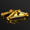 Engine Mount Reinforcement Bracket, Frame Support Kit, Aluminum Alloy, CNC Machined, High Rigidity, Compatible Z900RS Z900RS CAFE 2018-2025 (Golden)