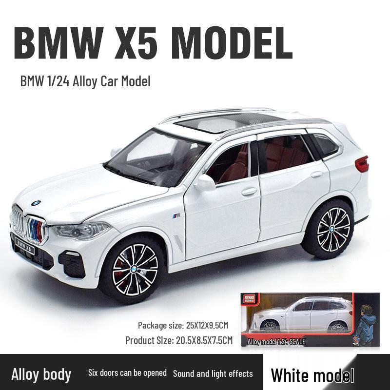 1:24 G63 Alloy Off-Road Toy Car, Six-Doors Open, Light & Sound, Pull-Back Action for Kids