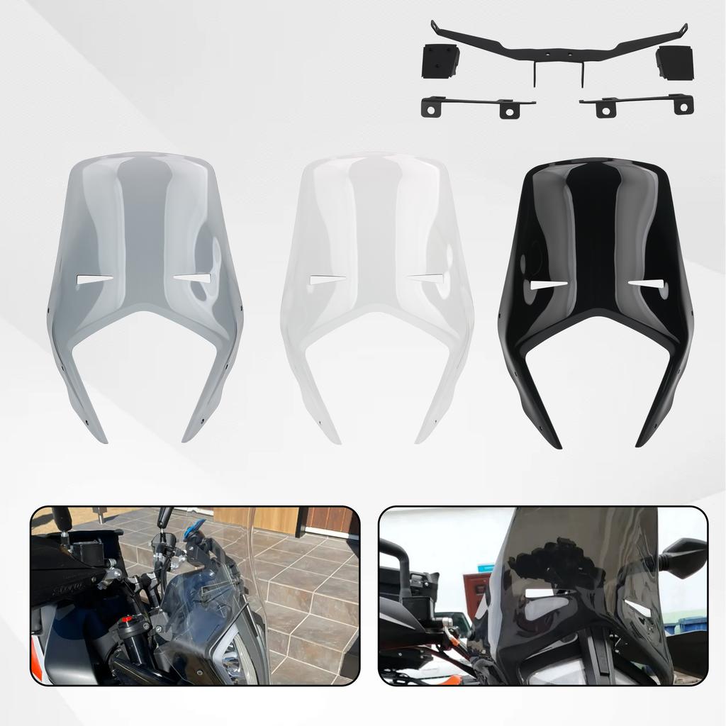 Motorcycle Windshield Windscreen Wind Deflector For KTM 390 790 890 Adventure ADV 2020-2022 Dirt Bike ABS Plastic Accessories
