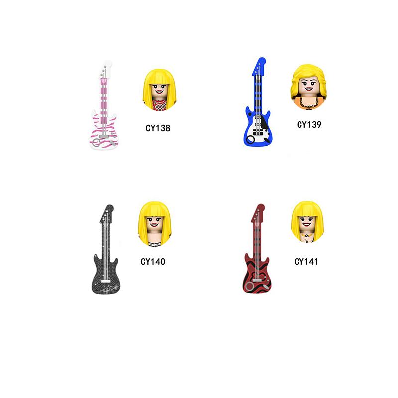 CY134 LG1015 WM989 Singer Building Blocks Jobs Assemble Bricks Cute Action Toy Figures Small Dolls Gifts For Children Kids
