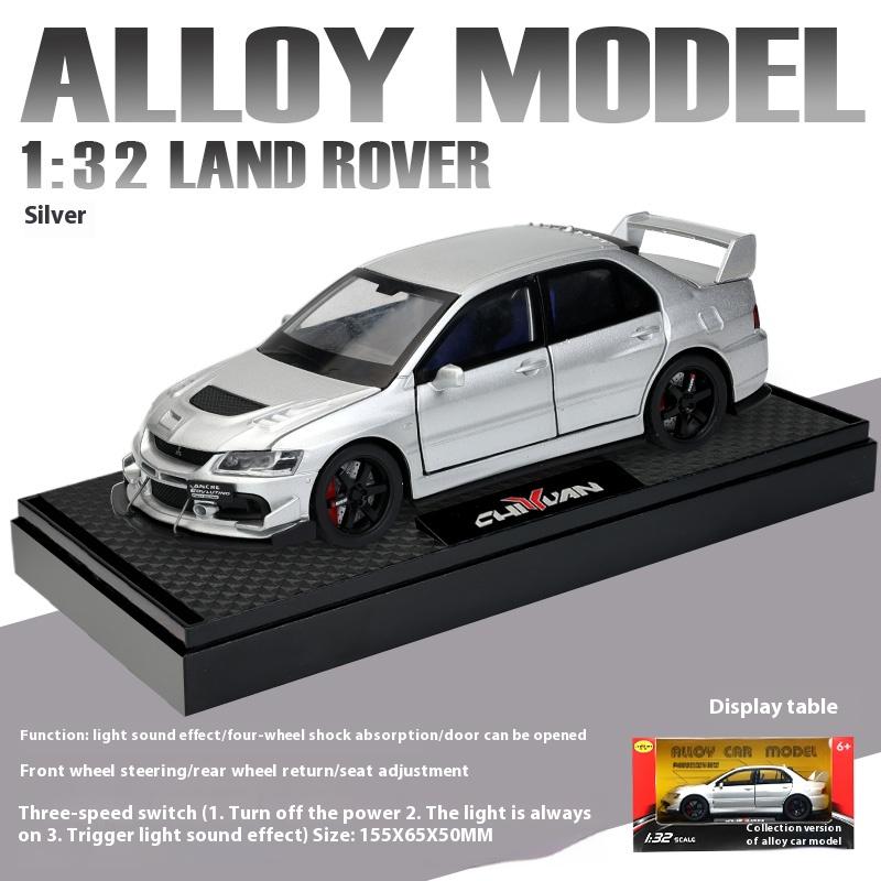 1/32 Scale Mitsubishi EVO Model Alloy  Simulated Jdm Sports Car, Children's Toy Collection Model Ornaments for Boys Gifts