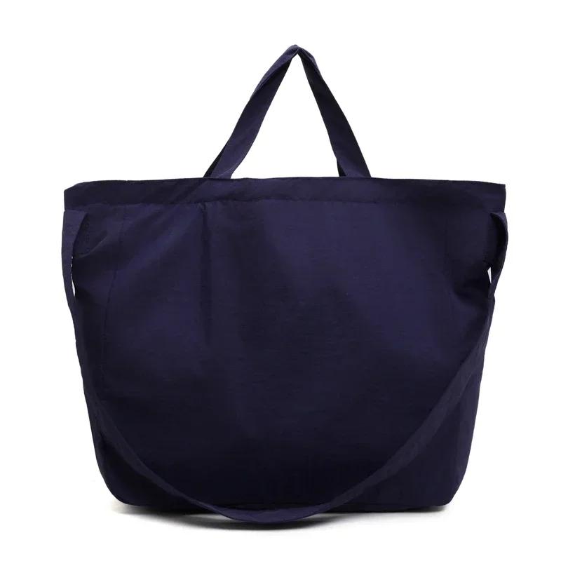 Solid Color Nylon Zipper Women's Bag High Beauty Product Soft Versatile Shoulder Bag Popular Shoulder Bag Fashionable New