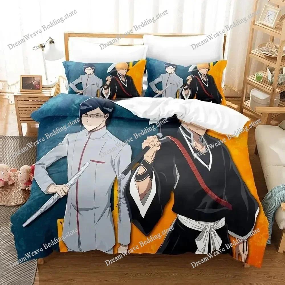 2025 Bleach Bedding Set Single Twin Full Queen King Size Bed Set Adult Kid Bedroom Duvet Cover Sets 3D Print Anime Bed Sheet Set