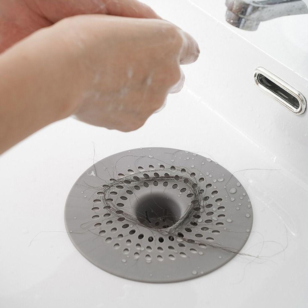 Floor Drain Sink Strainer Round Shape Mesh Trap Shower Drain Pad  Kitchen Bathroom Accessories