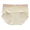 7A Antibacterial Cotton Women's Breathable Color Block Extended Crotch Underwear – Comfortable and Simple Design for Girls