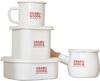 Toyo Horo OSAMU GOODS Enamel Chip Milk Pan White Size: Body: Approx. W19.5 D10.3 H8.8, Depth 8.8cm / Package: Approx. W19.5 D11 H10 OG-02