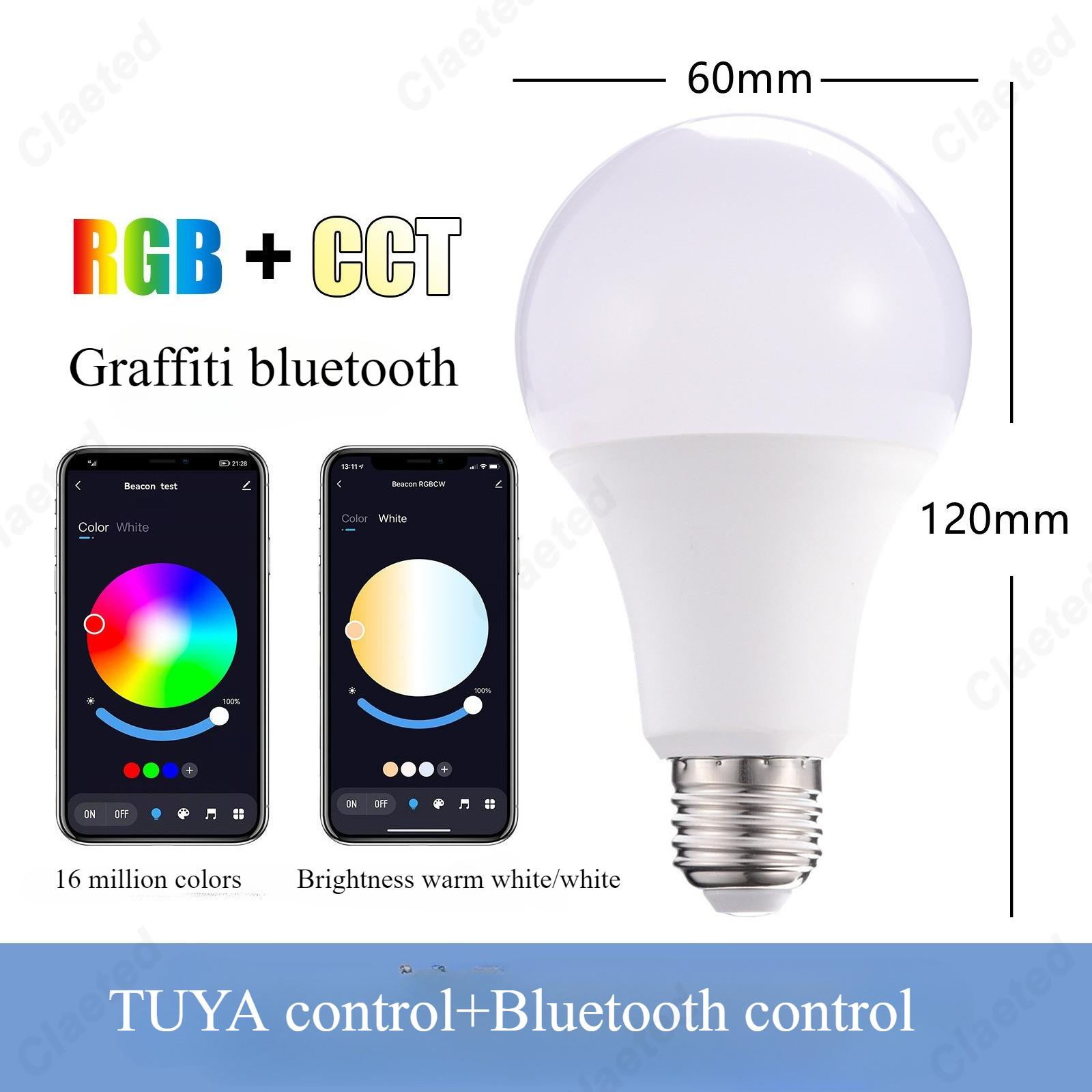 AC 220V 110V WiFi Smart Graffiti Light Bulb Alexa Voice Control RGB Dimming and Color Matching Wifi Smart Led Light Bulb