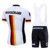 Set de savete pentru echipa de ciclism din Germania Haine pentru bicicletă de munte Haine de vară cu uscare rapidă pentru bicicletă MTB Bărbați Short Maillot ținută sportivă