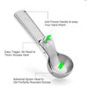 Stainless Steel Ice Cream Scoop with Easy Release Trigger Mechanism Durable Solid Handle for Consistent Scooping and Serving Kitchen Tool
