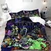New Nightmare Before Christmas Duvet Cover with Pillow Cover Bed Set Jack and Sally 3D Skull Christmas Bedding Set Bedroom Decor