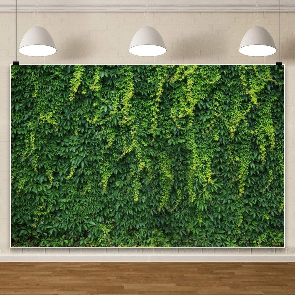 Tropical Green Leaves Backdrop Birthday Baby Shower Green Grass Wall Safari Jungle Wild One Party Wedding Photography Background