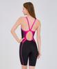 Laelliseupocheu [Rslh402 Pnk] Gradient 5-Part Half-Body X-Back Swimsuit Pink