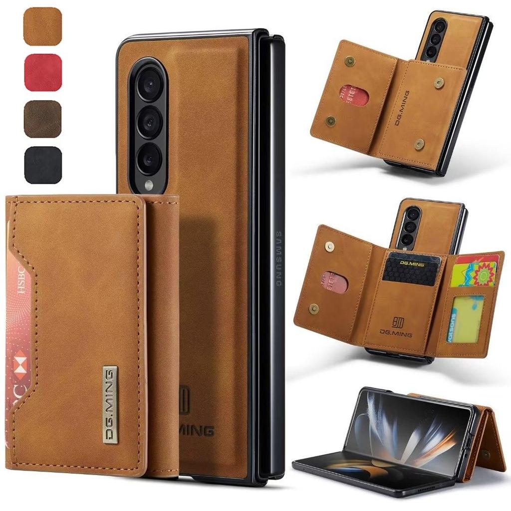 Veske For Samsung Z Fold 5 3 Z fold 4 S23 S22 S21 Ultra S20 A12 A22 A32 A52 A13 A33 A53 A14 A24 A34 A54 Flip Magnetic Leather Wallet Stand Cover