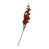 Home Decor Artificial Gladiolus Flower Yellow Silk Lifelike Fake Flower for Wedding Table Arrangement Centerpiece