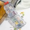 New Hot Premuim Portable 10 Grids Pill Cases Small Organizer Box Weekly Travel Pill Case Container for Vitamin Fish Oil Daily