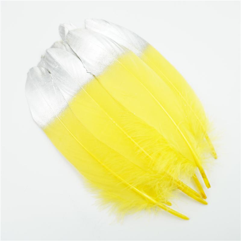 10Pcs Golden Goose Feather 15-20cm Silver Swan Plumes Dream Catcher Accessories DIY Jewelry Creation Feather Holiday Decorations