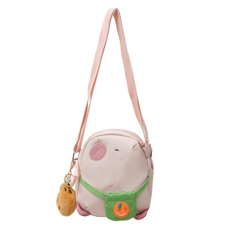 Cartoon cute capybara small backpack 2025 new girl student versatile creative kapibara diagonal span storage bag