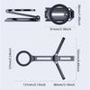 Space Saving Aluminum Phone Holder Support Rack With Magnetic Folding Feature For Various Setting Easy Transport and Use