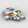 130-Piece Interstellar Spaceship Moc Colored Building Block Model Assembly Toy, Educational Birthday Gift For Children