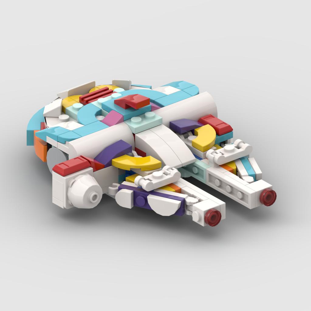 130-Piece Interstellar Spaceship Moc Colored Building Block Model Assembly Toy, Educational Birthday Gift For Children