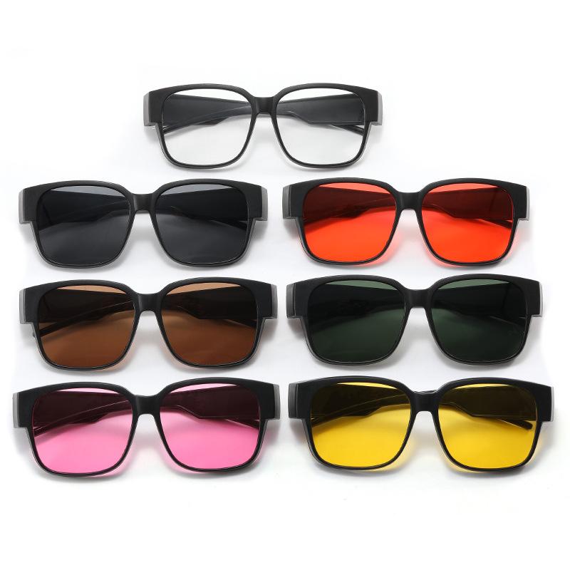 New Style Men Sunglasses Square Shape Anti-reflective Sun Glasses Women Travelling Fishing Driving Outdoor Sunglass