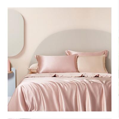 Luxury Silk Satin Bedding Pure Mulberry Pillowcase Silk Duvet Cover Set  Flat Sheet Silk Sheets King White Bed Sheet Bedding Set