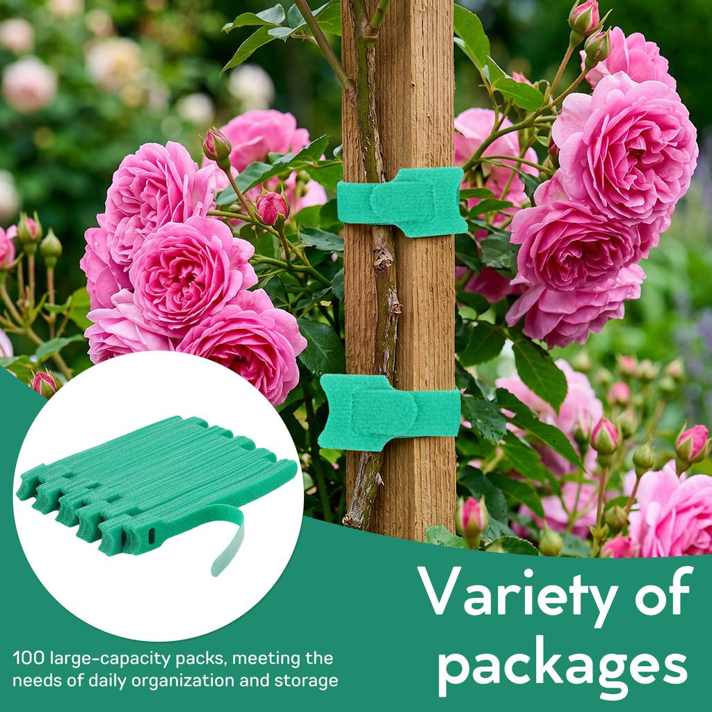 100Pcs Releasable Cable Ties Wire Organizer Hook Loop Straps Wrap Zip Bundle Bandage Tie Wire Management Home Office Fastening