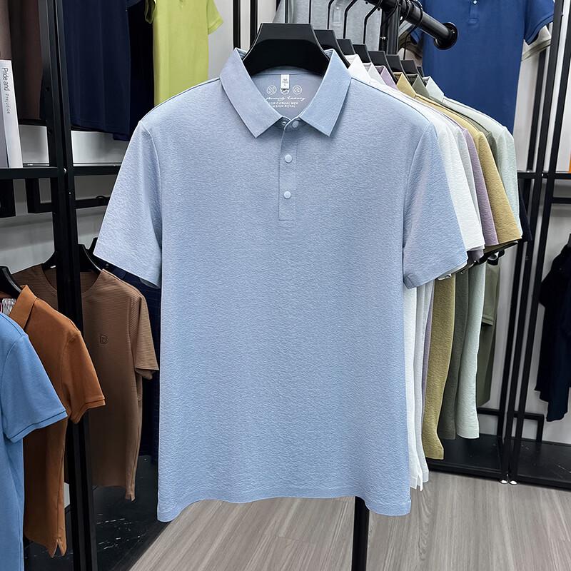 

IMAGINEX Men s Seamless Business Casual Polo T-shirt IM26C136 4XL