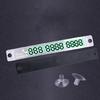 Luminous SUV Temporary Parking Card Hide Phone Number Plate Car Ornament Decor