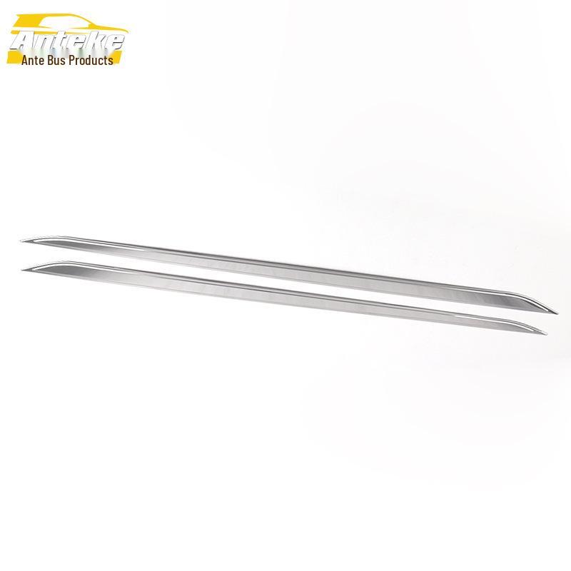 Kulewei 21-Piece Skirt & Bumper Trim Strips - Stainless Steel Car Door Edge Decorative Stickers