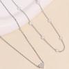 Vintage Pearl Choker Necklaces For Women Fashion Double Layer Chain Small Love Heart Pendant Necklace Jewelry Gift