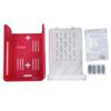Red and White Protective Shell for Raspberry Pi 5, Compatible with Official Pi5 Active Cooler Fan.