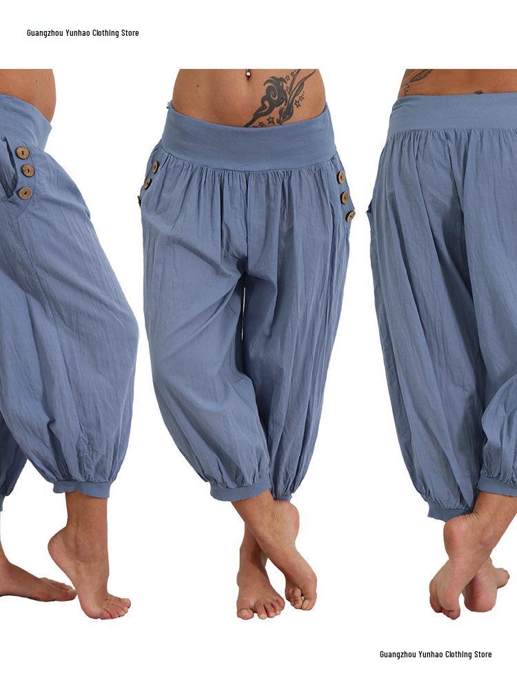 2018 Summer Aladdin Plus Size Casual Pants for Women