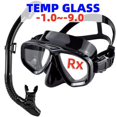 Myopia Diving Masks Snorkeling Set Nearsighted Swimming Goggle Short Sighted Nearsightedness -1.0 To -9.0