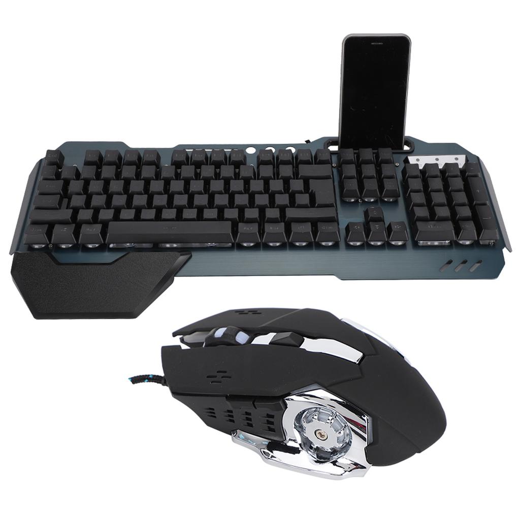 Wired Mechanical USB Keyboard & Mouse Internet Cafe Gaming Set