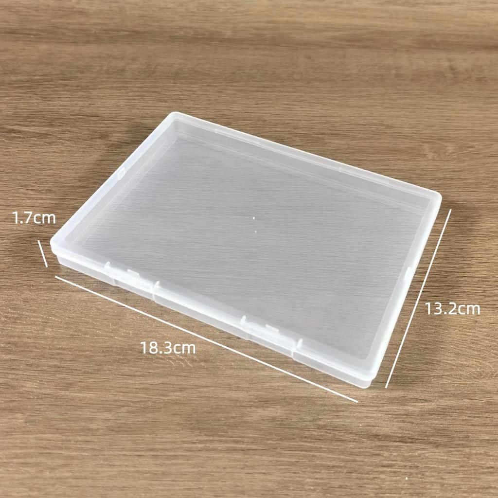 Transparente Ultra-Dünne 1,7 cm Rechteckige Schmuckschatulle mit Deckel