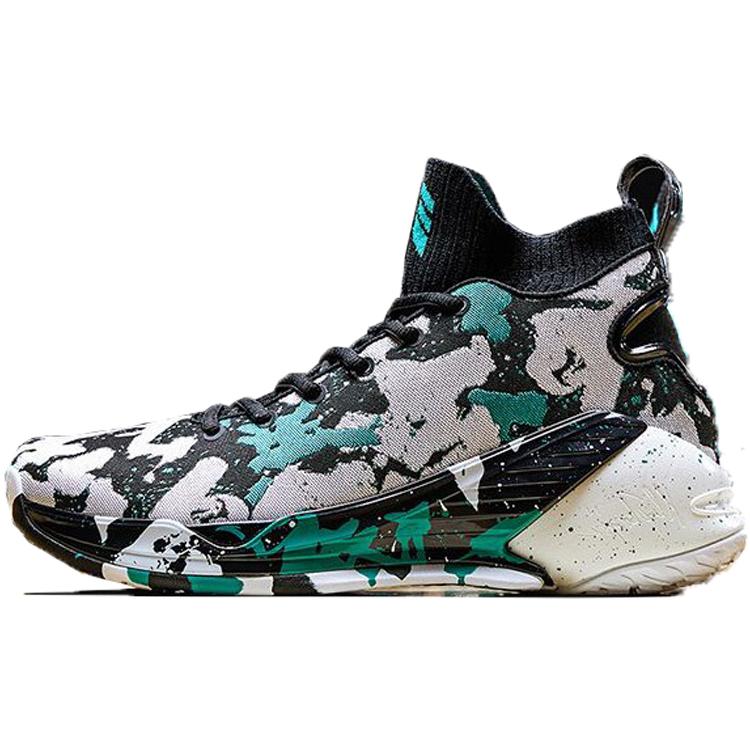 New Anta KT4 High Top Performance Basketball Shoes Men's Black Green 11841101-13