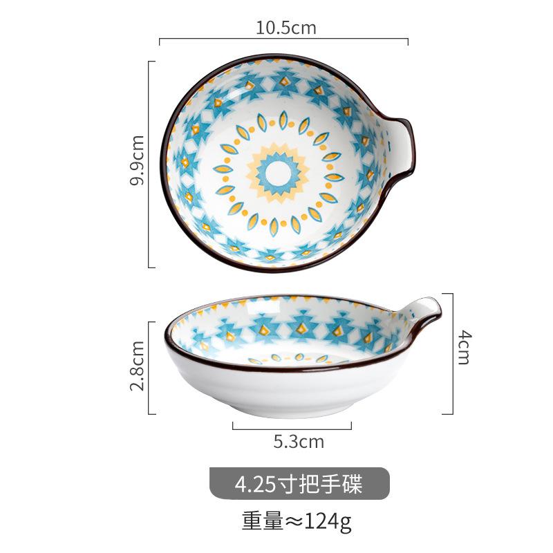 Ceramic Dishes, Seasoning Dishes, Dipping Dishes, Seasoning Dishes, Soy Sauce Dishes, Seasoning Bowls, Snack Dishes, Underglaze Colors