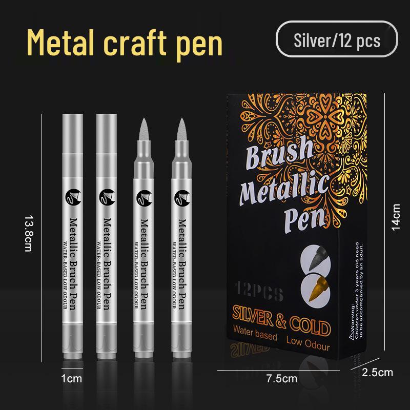 Multi-Use Soft Tip Metallic Highlighter and Greeting Card Paint Pen