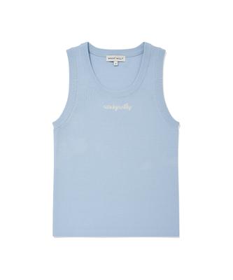 WACKY WILLY Women'S Sleeveless Knit Sky Blue