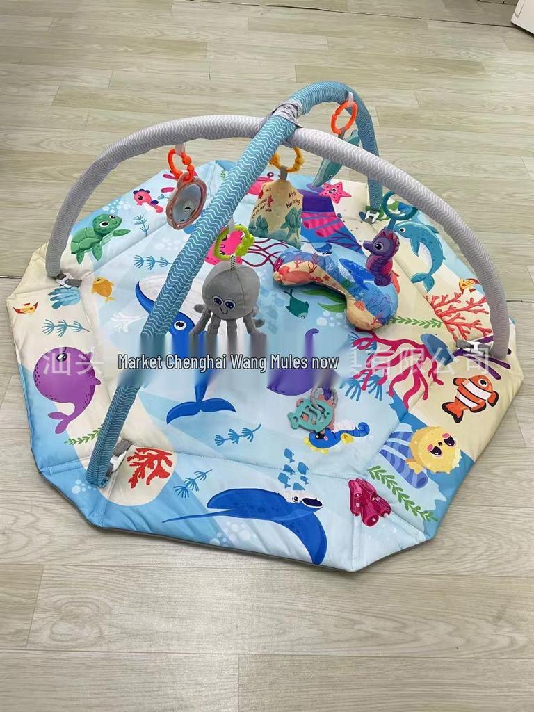 Sechseckiges Baby-Laufgitter mit Ozeanballbecken und Krabbelmatte für 0-36 Monate